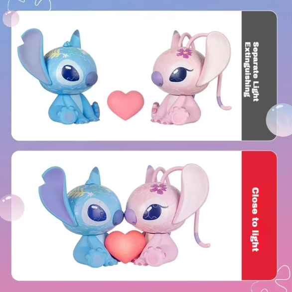 Stitch and Angela Puzzle 3D Lamp - Image 4